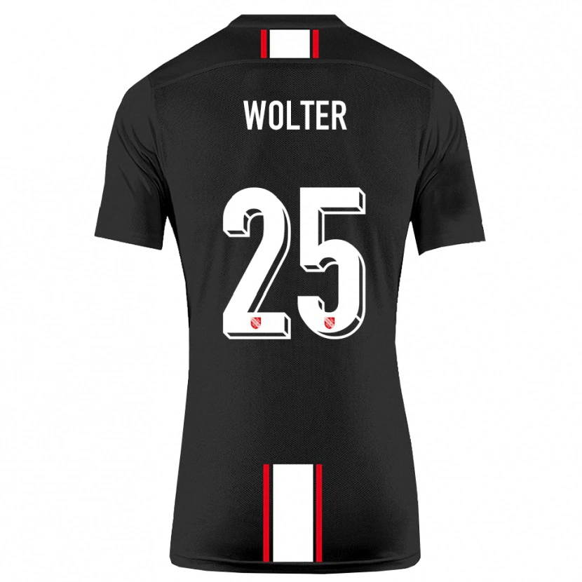 Danxen Damen Fynn Wolter #25 Schwarz Weiß Auswärtstrikot Trikot 2025/26 T-Shirt Österreich