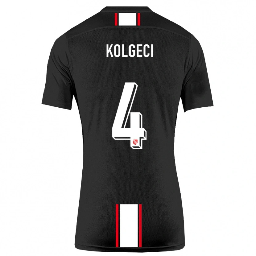 Danxen Damen Besfort Kolgeci #4 Schwarz Weiß Auswärtstrikot Trikot 2025/26 T-Shirt Österreich