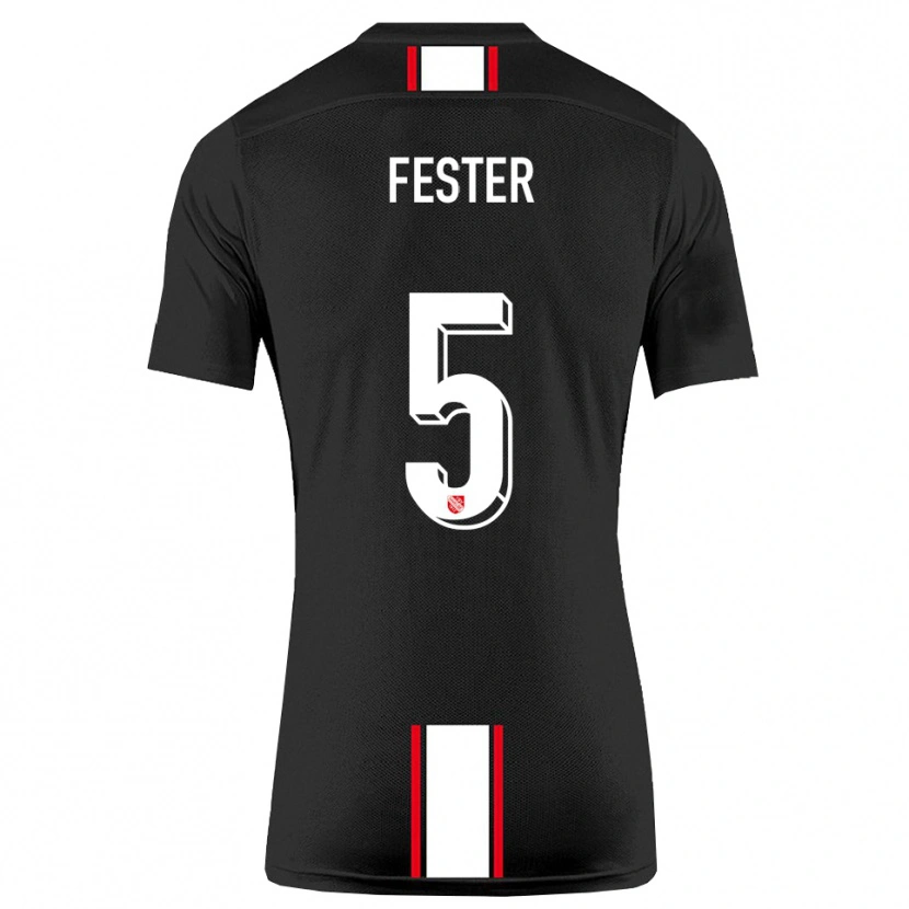 Danxen Damen Luka Fester #5 Schwarz Weiß Auswärtstrikot Trikot 2025/26 T-Shirt Österreich