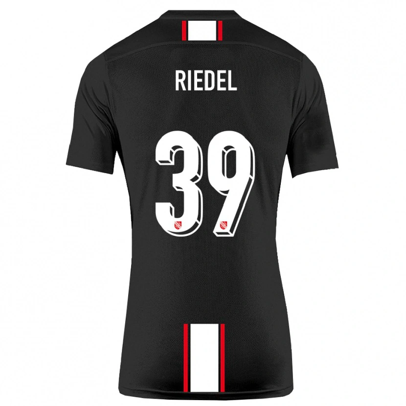 Danxen Damen Florian Riedel #39 Schwarz Weiß Auswärtstrikot Trikot 2025/26 T-Shirt Österreich