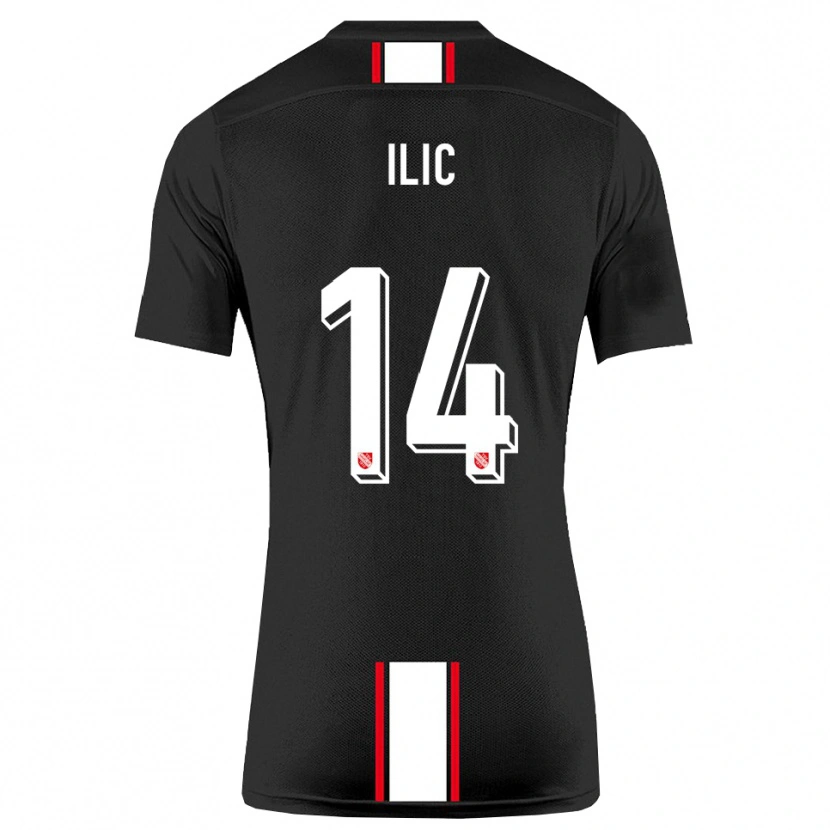 Danxen Damen Marko Ilic #14 Schwarz Weiß Auswärtstrikot Trikot 2025/26 T-Shirt Österreich