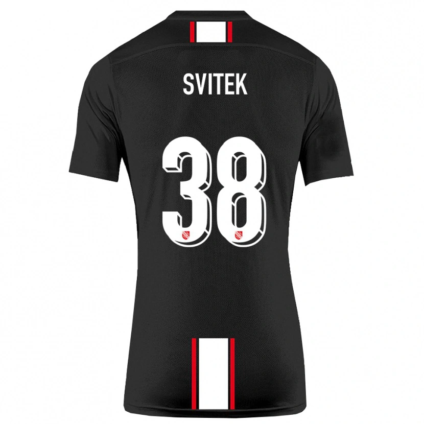 Danxen Damen Leon Svitek #38 Schwarz Weiß Auswärtstrikot Trikot 2025/26 T-Shirt Österreich