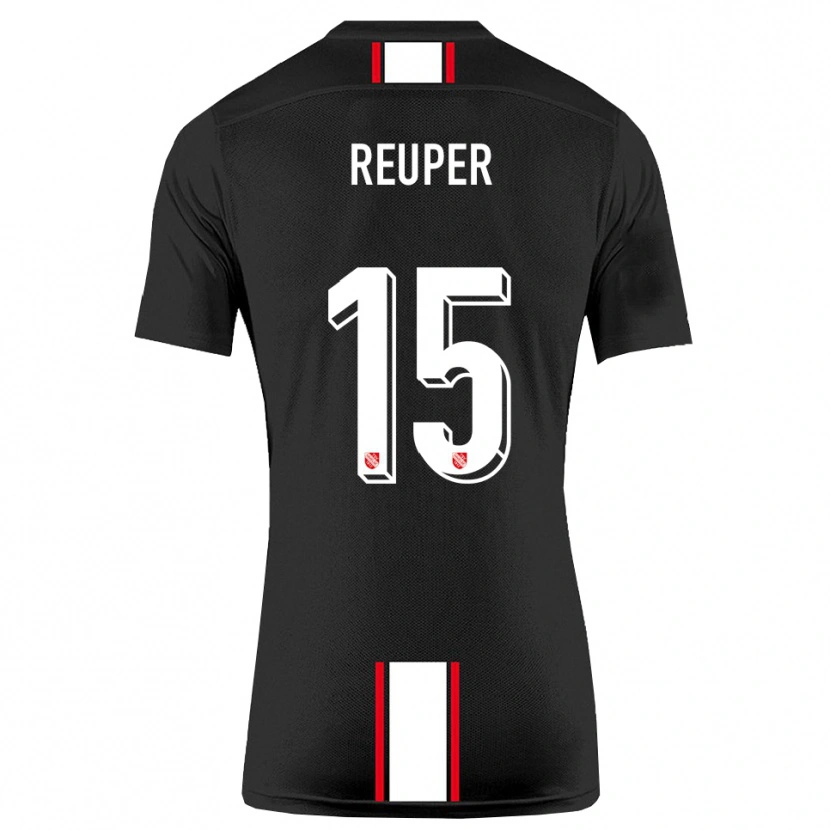 Danxen Damen Tim Reuper #15 Schwarz Weiß Auswärtstrikot Trikot 2025/26 T-Shirt Österreich