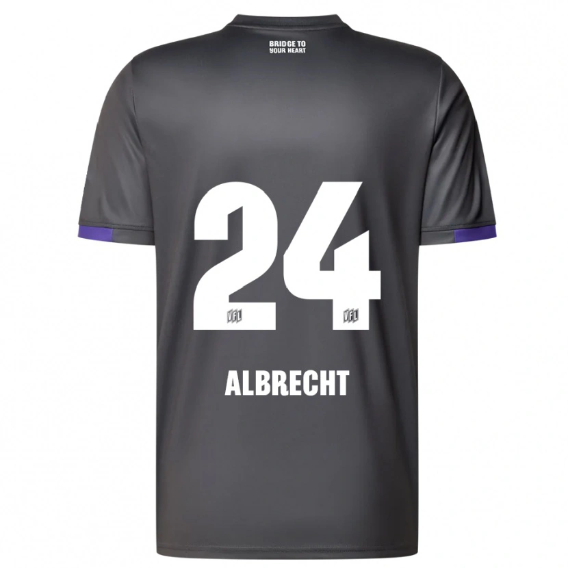 Danxen Damen Fabian Albrecht #24 Grau Lila Auswärtstrikot Trikot 2025/26 T-Shirt Österreich