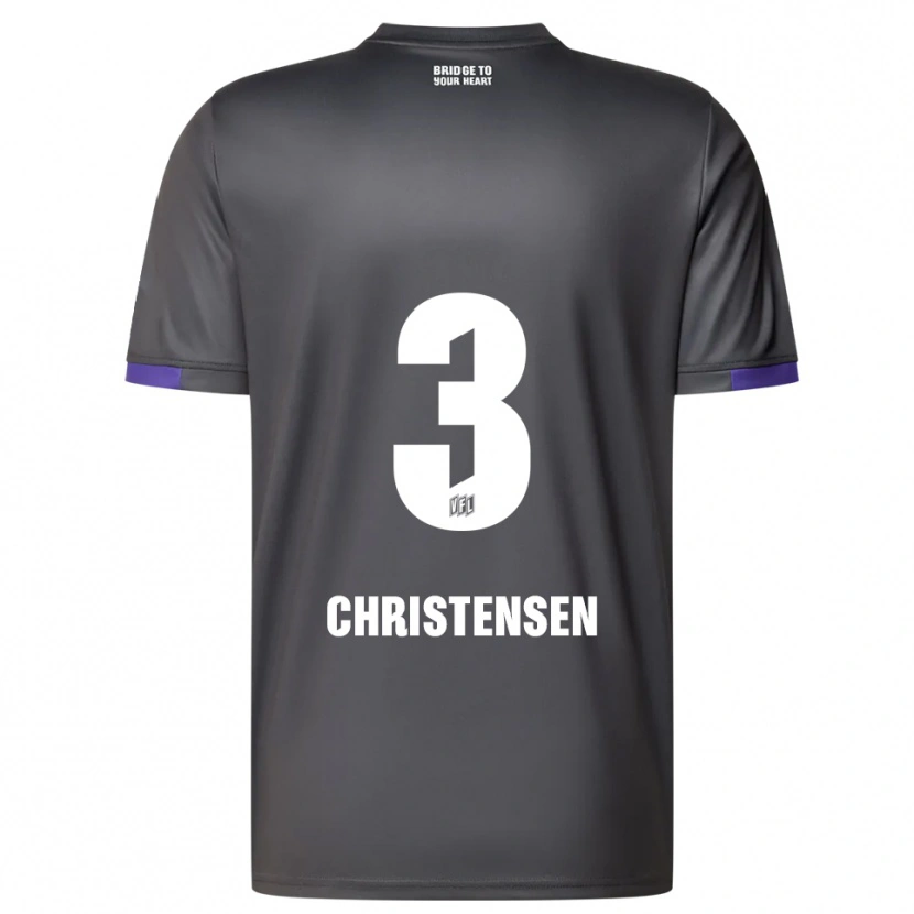 Danxen Damen Frederik Christensen #3 Grau Lila Auswärtstrikot Trikot 2025/26 T-Shirt Österreich