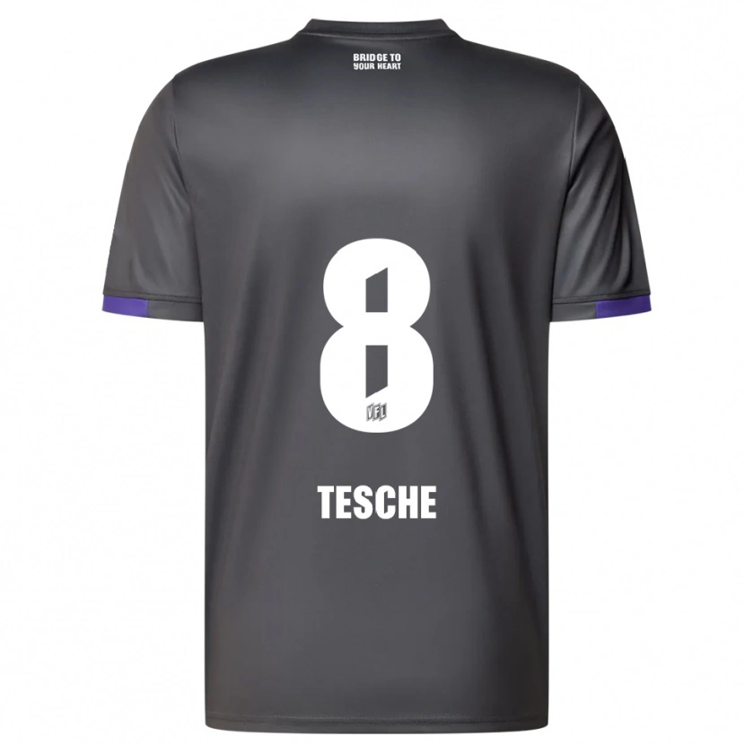 Danxen Damen Robert Tesche #8 Grau Lila Auswärtstrikot Trikot 2025/26 T-Shirt Österreich