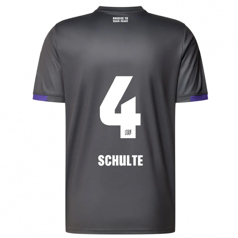 Danxen Damen Henry Schulte #4 Grau Lila Auswärtstrikot Trikot 2025/26 T-Shirt Österreich