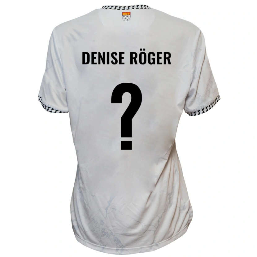 Danxen Damen Kim Denise Röger #0 Weiß Schwarz Auswärtstrikot Trikot 2025/26 T-Shirt Österreich