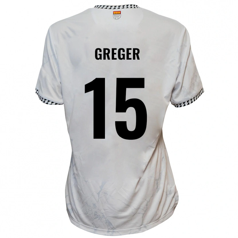 Danxen Damen Christoph Greger #15 Weiß Schwarz Auswärtstrikot Trikot 2025/26 T-Shirt Österreich