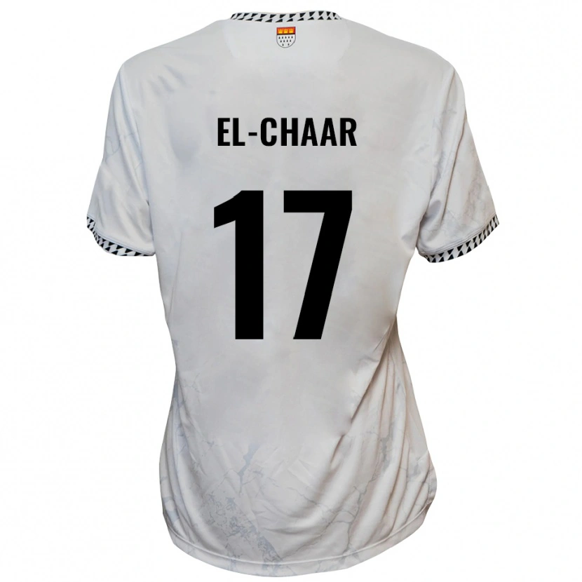 Danxen Damen Aboubaker El-Chaar #17 Weiß Schwarz Auswärtstrikot Trikot 2025/26 T-Shirt Österreich