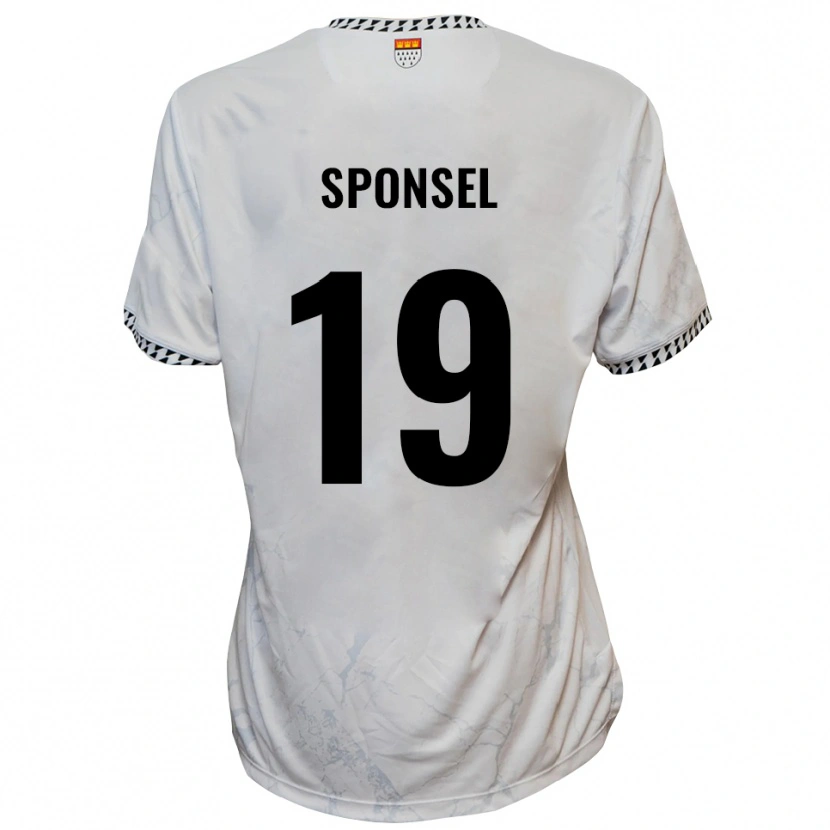Danxen Damen Meiko Sponsel #19 Weiß Schwarz Auswärtstrikot Trikot 2025/26 T-Shirt Österreich
