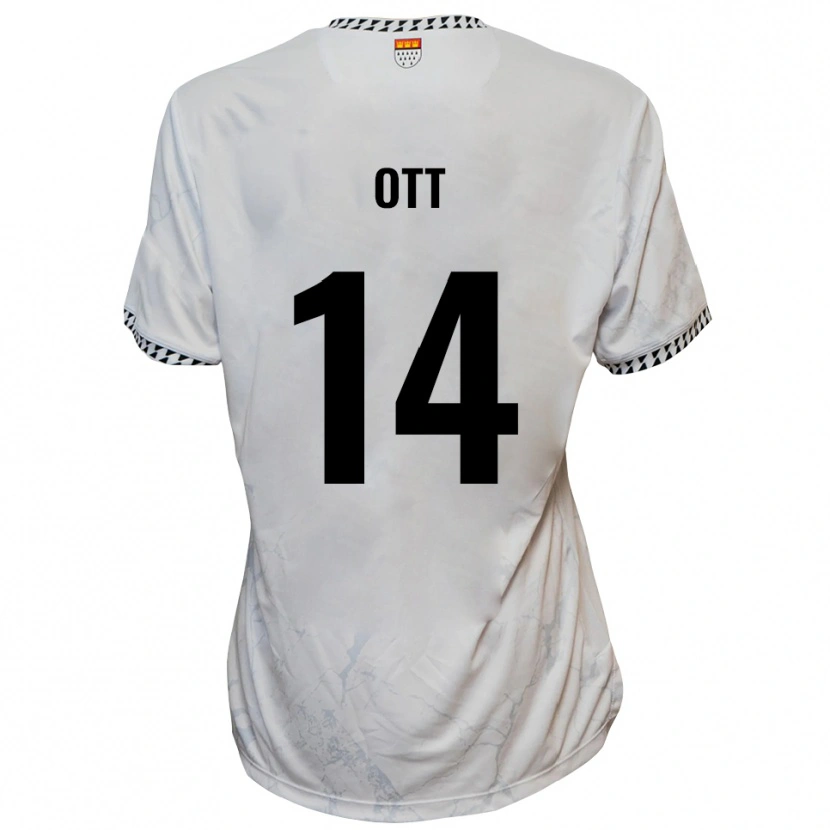 Danxen Damen Raphael Ott #14 Weiß Schwarz Auswärtstrikot Trikot 2025/26 T-Shirt Österreich