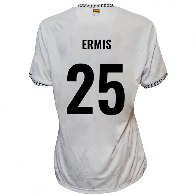 Danxen Damen Kiyan Ermis #25 Weiß Schwarz Auswärtstrikot Trikot 2025/26 T-Shirt Österreich