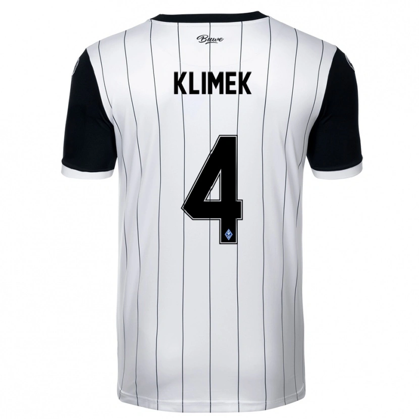 Danxen Damen Tom Klimek #4 Weiß Schwarz Auswärtstrikot Trikot 2025/26 T-Shirt Österreich