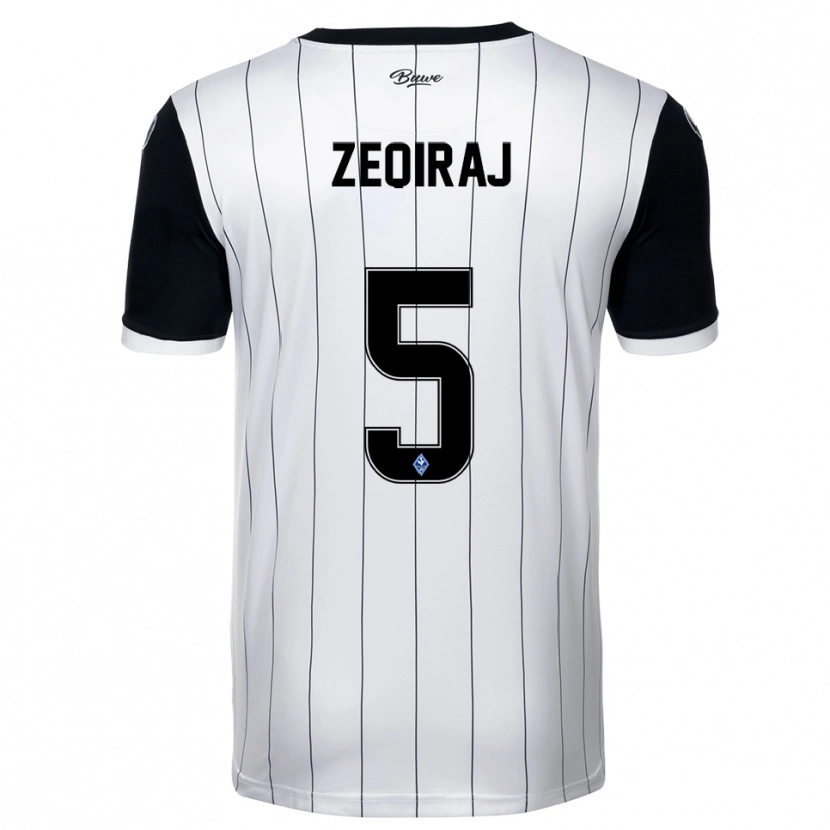 Danxen Damen Arlind Zeqiraj #5 Weiß Schwarz Auswärtstrikot Trikot 2025/26 T-Shirt Österreich
