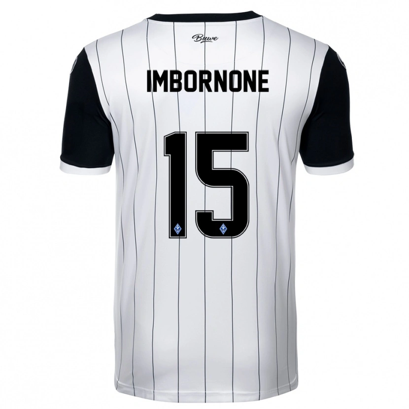 Danxen Damen Fabio Imbornone #15 Weiß Schwarz Auswärtstrikot Trikot 2025/26 T-Shirt Österreich
