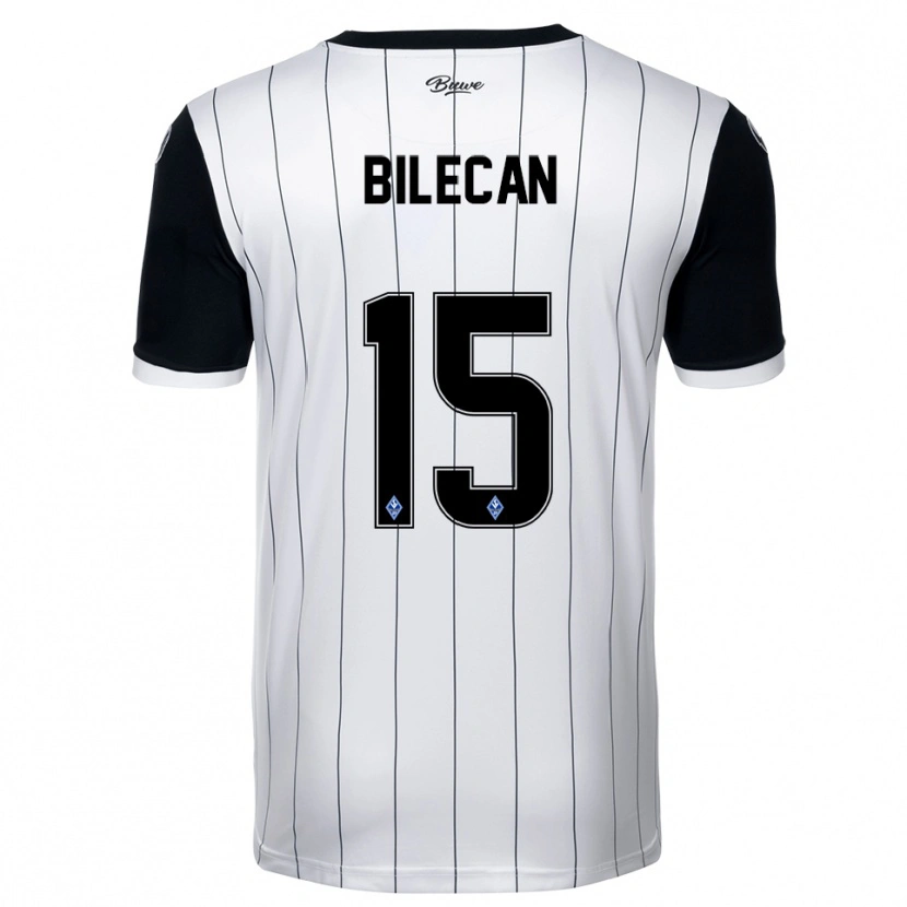 Danxen Damen Engin Bilecan #15 Weiß Schwarz Auswärtstrikot Trikot 2025/26 T-Shirt Österreich