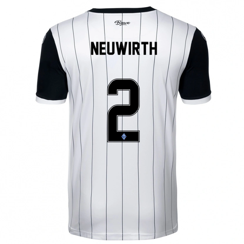 Danxen Damen Niklas Neuwirth #2 Weiß Schwarz Auswärtstrikot Trikot 2025/26 T-Shirt Österreich