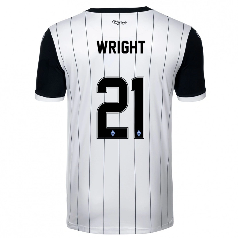 Danxen Damen Dean Wright #21 Weiß Schwarz Auswärtstrikot Trikot 2025/26 T-Shirt Österreich