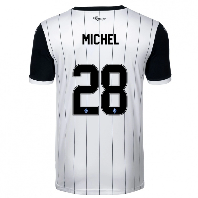 Danxen Damen Diego Michel #28 Weiß Schwarz Auswärtstrikot Trikot 2025/26 T-Shirt Österreich
