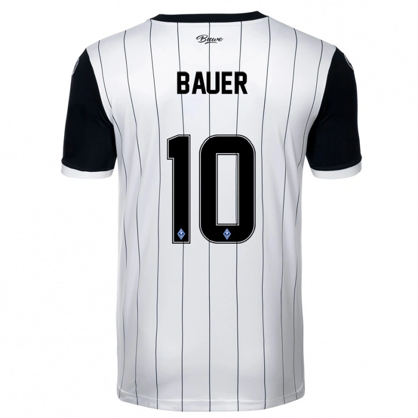 Danxen Damen Milo Bauer #10 Weiß Schwarz Auswärtstrikot Trikot 2025/26 T-Shirt Österreich