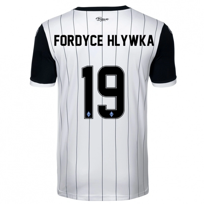 Danxen Damen Roen Fordyce Hlywka #19 Weiß Schwarz Auswärtstrikot Trikot 2025/26 T-Shirt Österreich