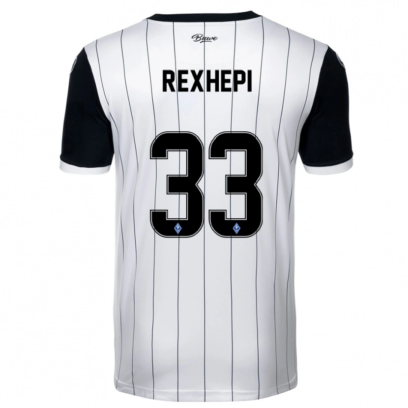 Danxen Damen Arlind Rexhepi #33 Weiß Schwarz Auswärtstrikot Trikot 2025/26 T-Shirt Österreich