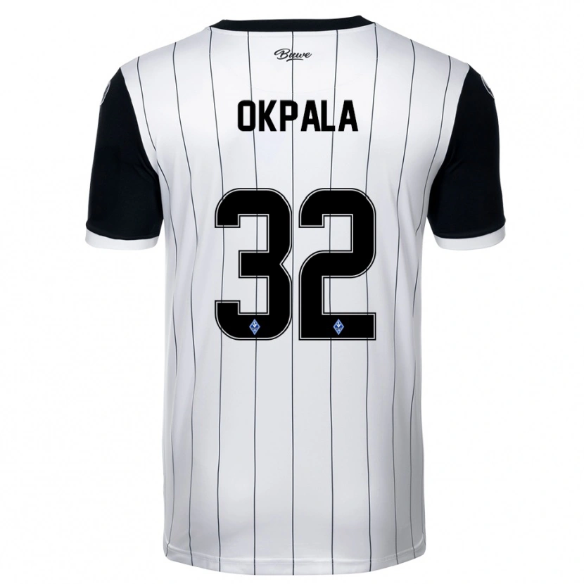 Danxen Damen Kennedy Okpala #32 Weiß Schwarz Auswärtstrikot Trikot 2025/26 T-Shirt Österreich