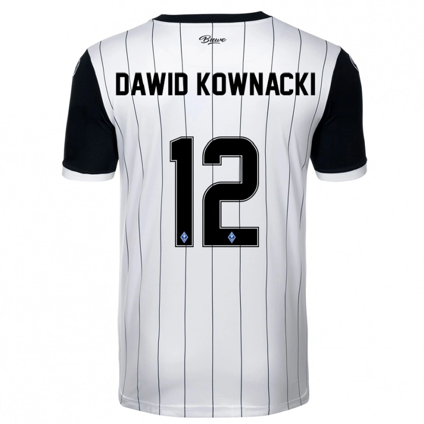 Danxen Damen Jakub Dawid Kownacki #12 Weiß Schwarz Auswärtstrikot Trikot 2025/26 T-Shirt Österreich