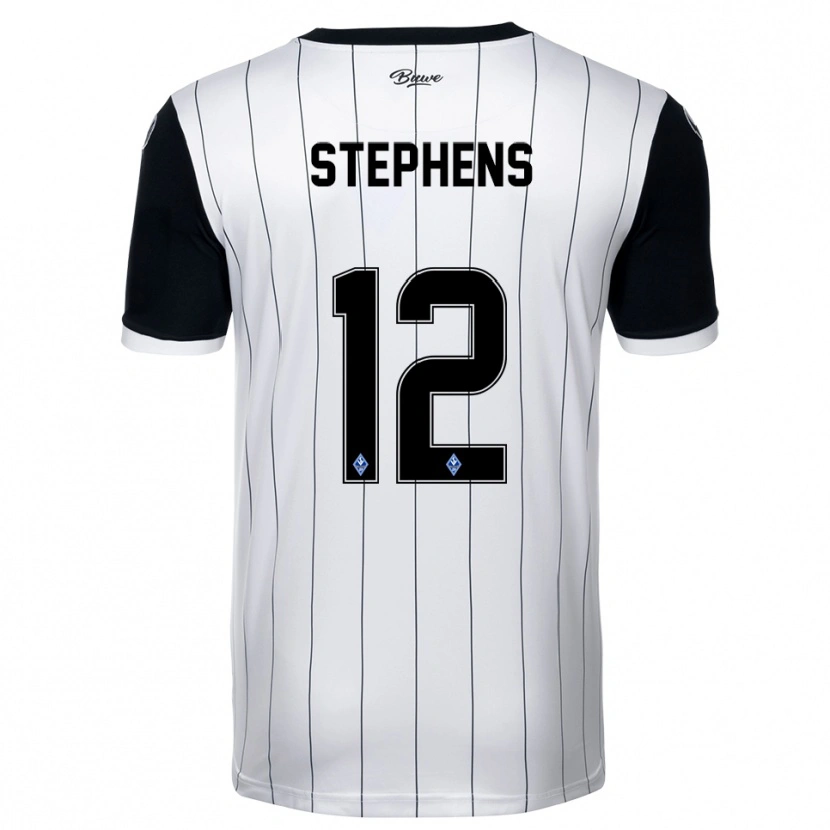 Danxen Damen Kaden Stephens #12 Weiß Schwarz Auswärtstrikot Trikot 2025/26 T-Shirt Österreich