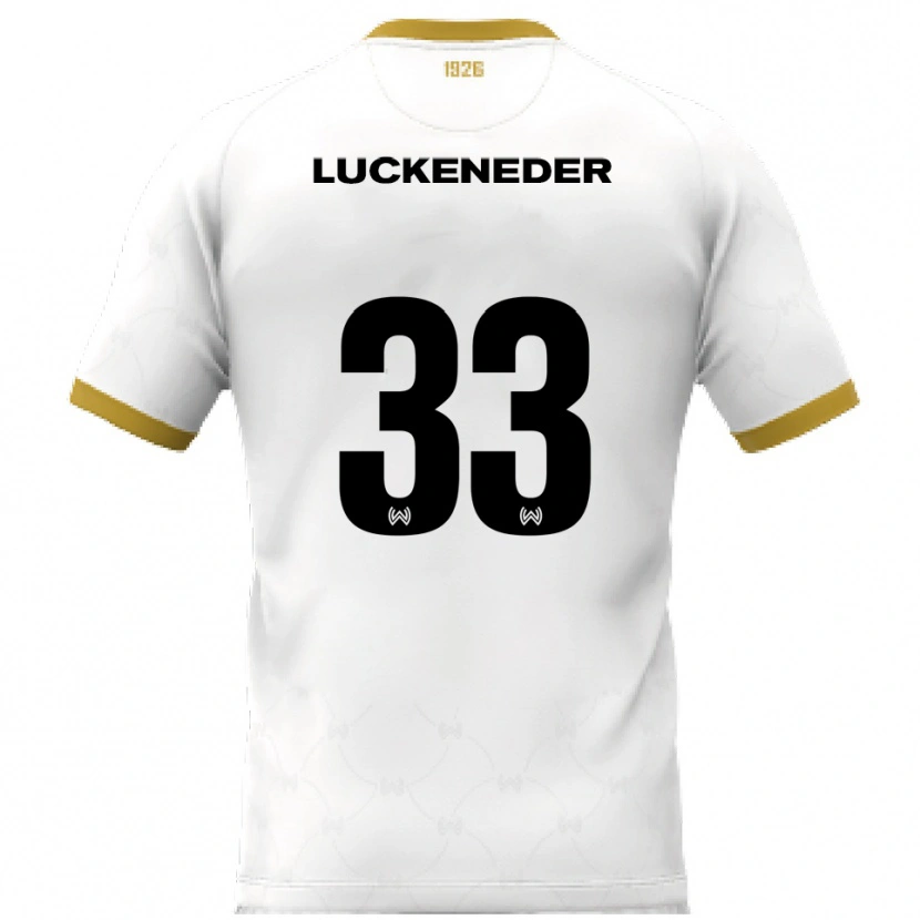 Danxen Damen Felix Luckeneder #33 Weiß Gold Auswärtstrikot Trikot 2025/26 T-Shirt Österreich