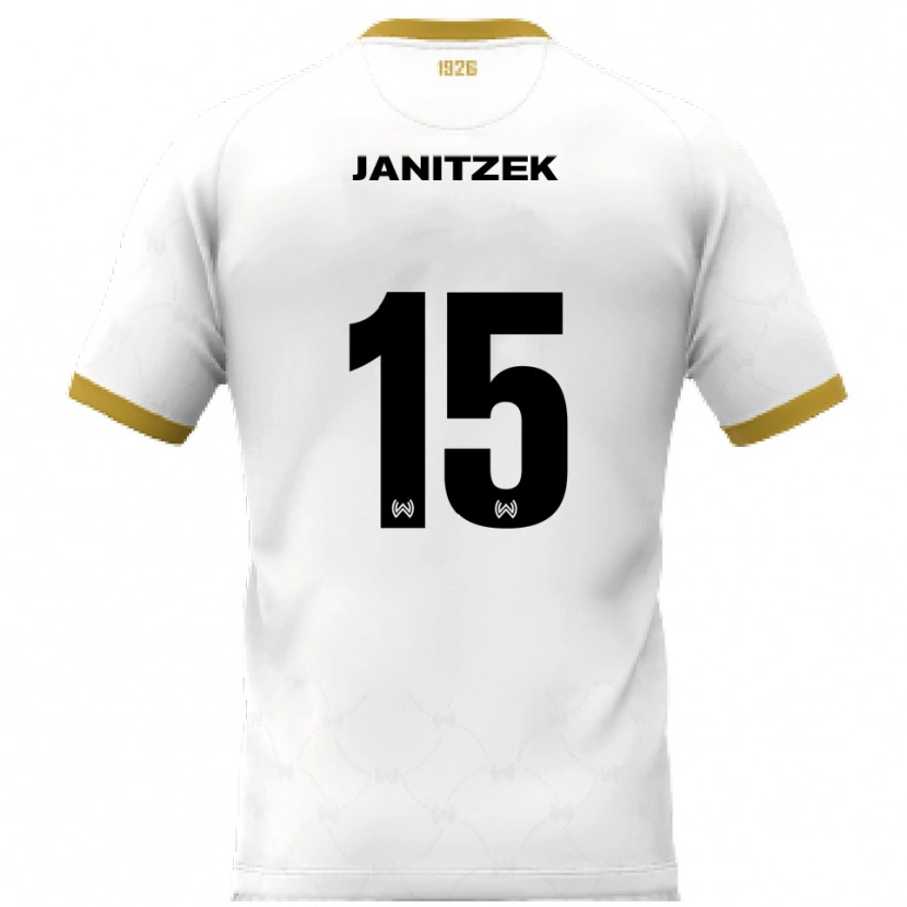 Danxen Damen Justin Janitzek #15 Weiß Gold Auswärtstrikot Trikot 2025/26 T-Shirt Österreich