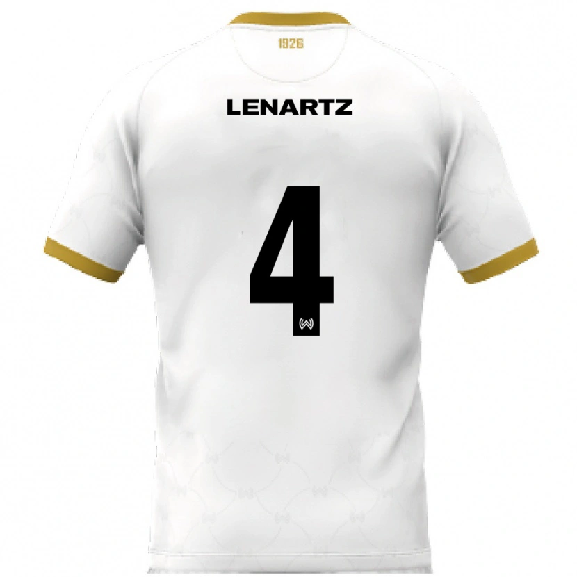 Danxen Damen Oskar Lenartz #4 Weiß Gold Auswärtstrikot Trikot 2025/26 T-Shirt Österreich
