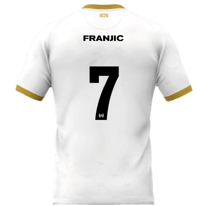 Danxen Damen Ivan Franjic #7 Weiß Gold Auswärtstrikot Trikot 2025/26 T-Shirt Österreich