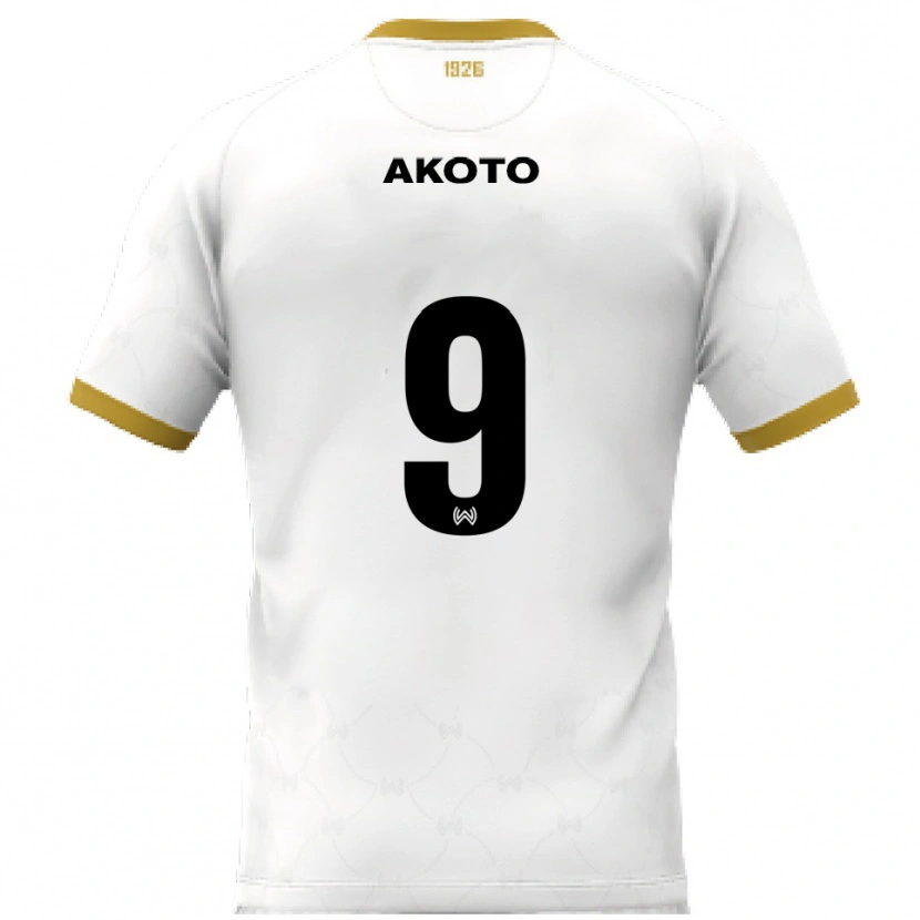 Danxen Damen Theophilus Akoto #9 Weiß Gold Auswärtstrikot Trikot 2025/26 T-Shirt Österreich