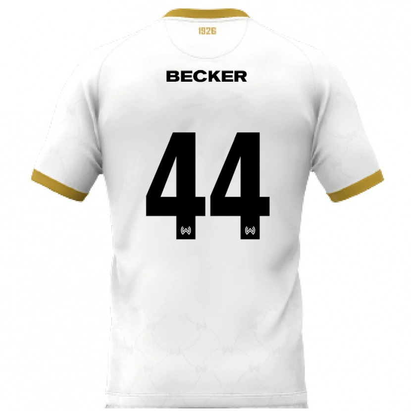 Danxen Damen Jan Becker #44 Weiß Gold Auswärtstrikot Trikot 2025/26 T-Shirt Österreich