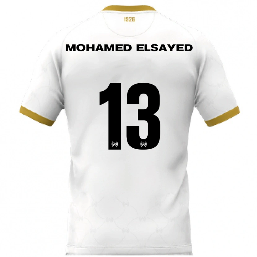 Danxen Damen Samir Mohamed Elsayed #13 Weiß Gold Auswärtstrikot Trikot 2025/26 T-Shirt Österreich