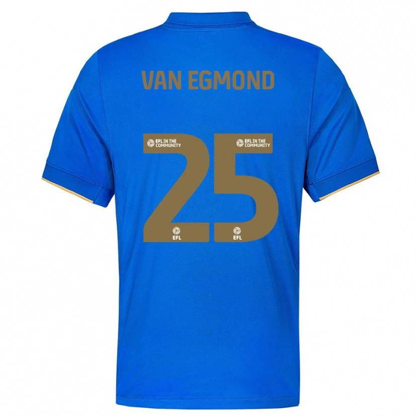 Danxen Kinder Emily Van Egmond #25 Blau Gold Heimtrikot Trikot 2025/26 T-Shirt Österreich