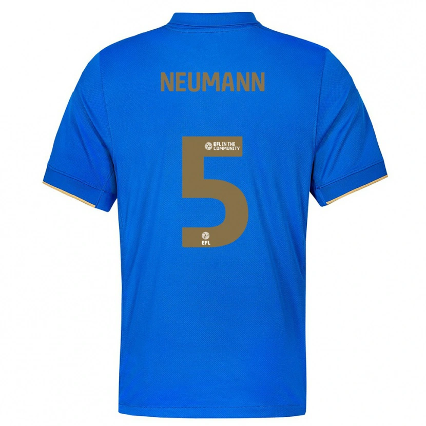 Danxen Kinder Phil Neumann #5 Blau Gold Heimtrikot Trikot 2025/26 T-Shirt Österreich