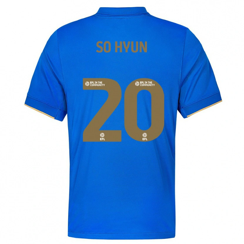 Danxen Kinder Cho So-Hyun #20 Blau Gold Heimtrikot Trikot 2025/26 T-Shirt Österreich