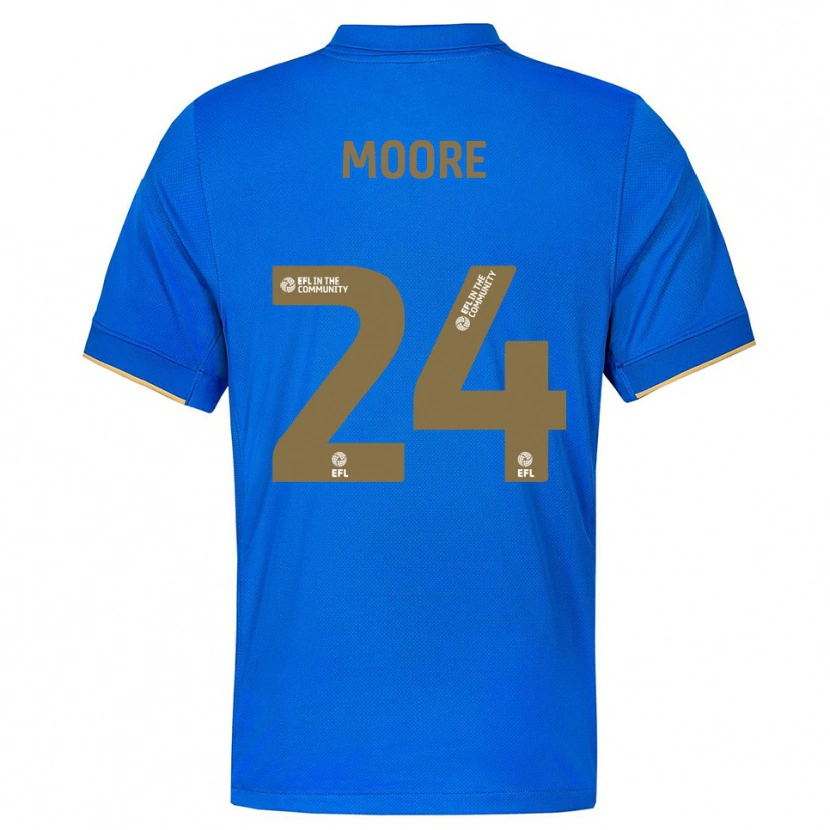 Danxen Kinder Jade Ellis Moore #24 Blau Gold Heimtrikot Trikot 2025/26 T-Shirt Österreich