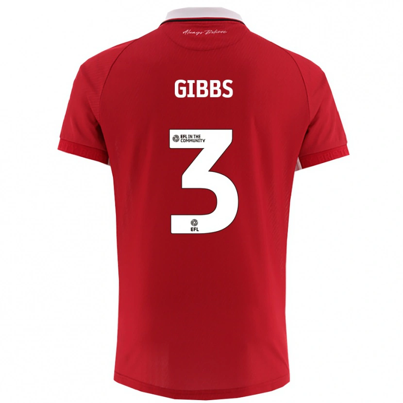 Danxen Kinder Tomos Gibbs #3 Rot Weiß Heimtrikot Trikot 2025/26 T-Shirt Österreich