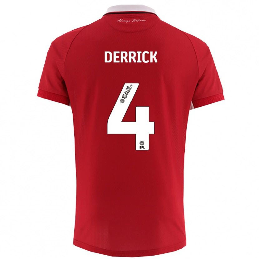 Danxen Kinder Louie Derrick #4 Rot Weiß Heimtrikot Trikot 2025/26 T-Shirt Österreich