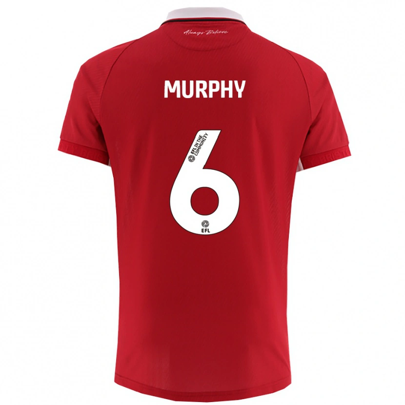 Danxen Kinder Adam Murphy #6 Rot Weiß Heimtrikot Trikot 2025/26 T-Shirt Österreich