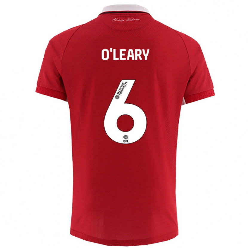 Danxen Kinder Lia O'leary #6 Rot Weiß Heimtrikot Trikot 2025/26 T-Shirt Österreich
