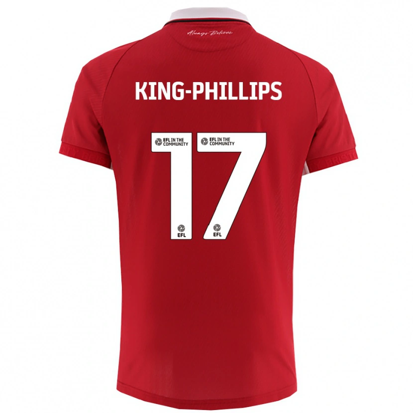 Danxen Kinder Zac King-Phillips #17 Rot Weiß Heimtrikot Trikot 2025/26 T-Shirt Österreich