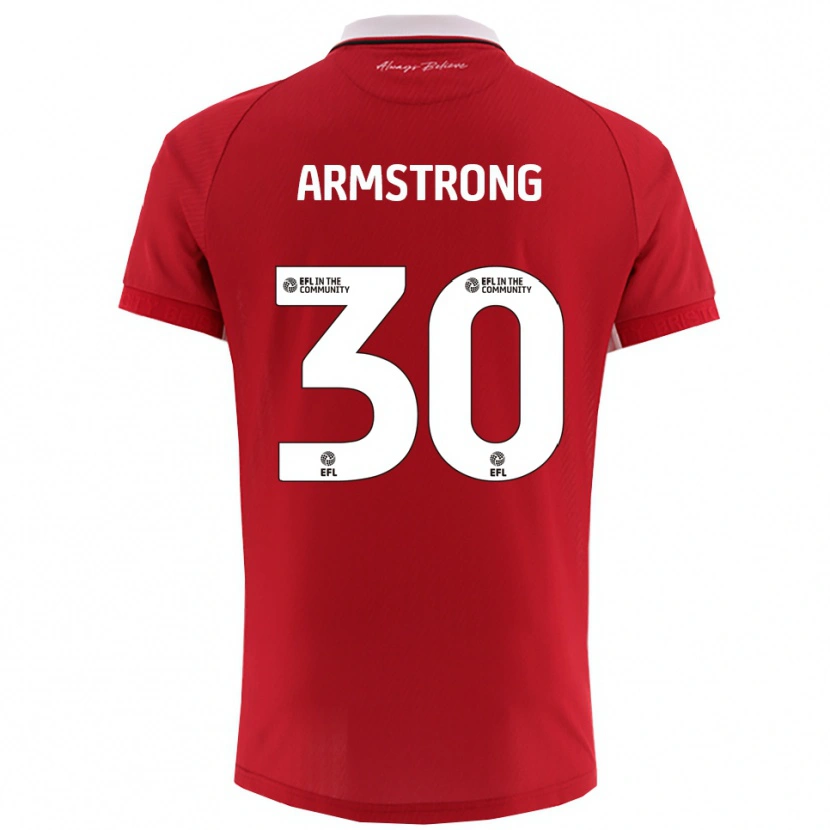 Danxen Kinder Sinclair Armstrong #30 Rot Weiß Heimtrikot Trikot 2025/26 T-Shirt Österreich
