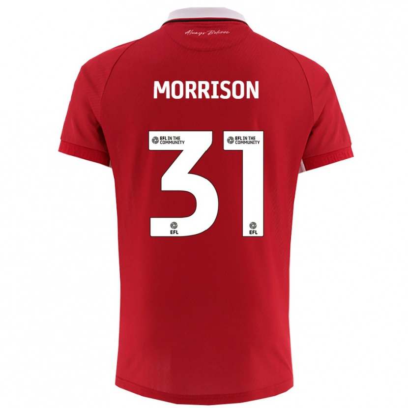 Danxen Kinder Elijah Morrison #31 Rot Weiß Heimtrikot Trikot 2025/26 T-Shirt Österreich
