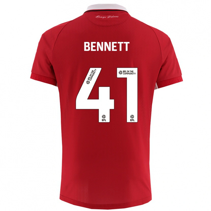 Danxen Kinder Harley Bennett #41 Rot Weiß Heimtrikot Trikot 2025/26 T-Shirt Österreich
