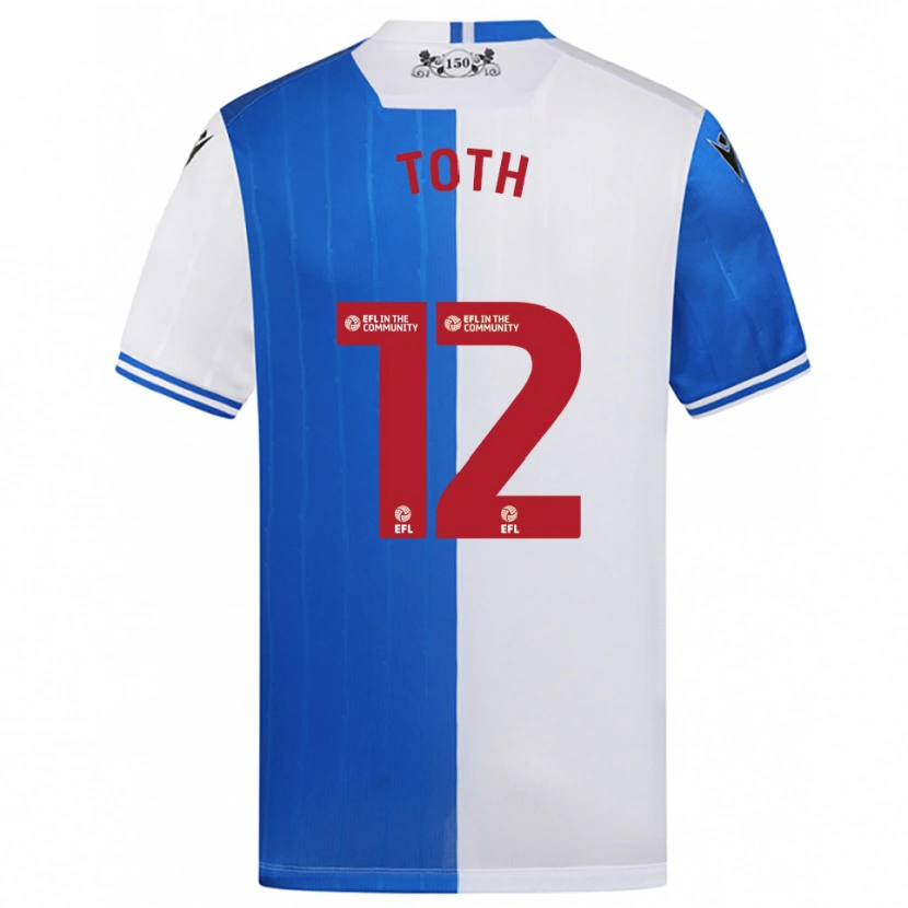 Danxen Kinder Balázs Tóth #12 Blau Weiß Heimtrikot Trikot 2025/26 T-Shirt Österreich